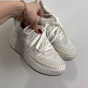 Stylish Cream Women's Sneakers